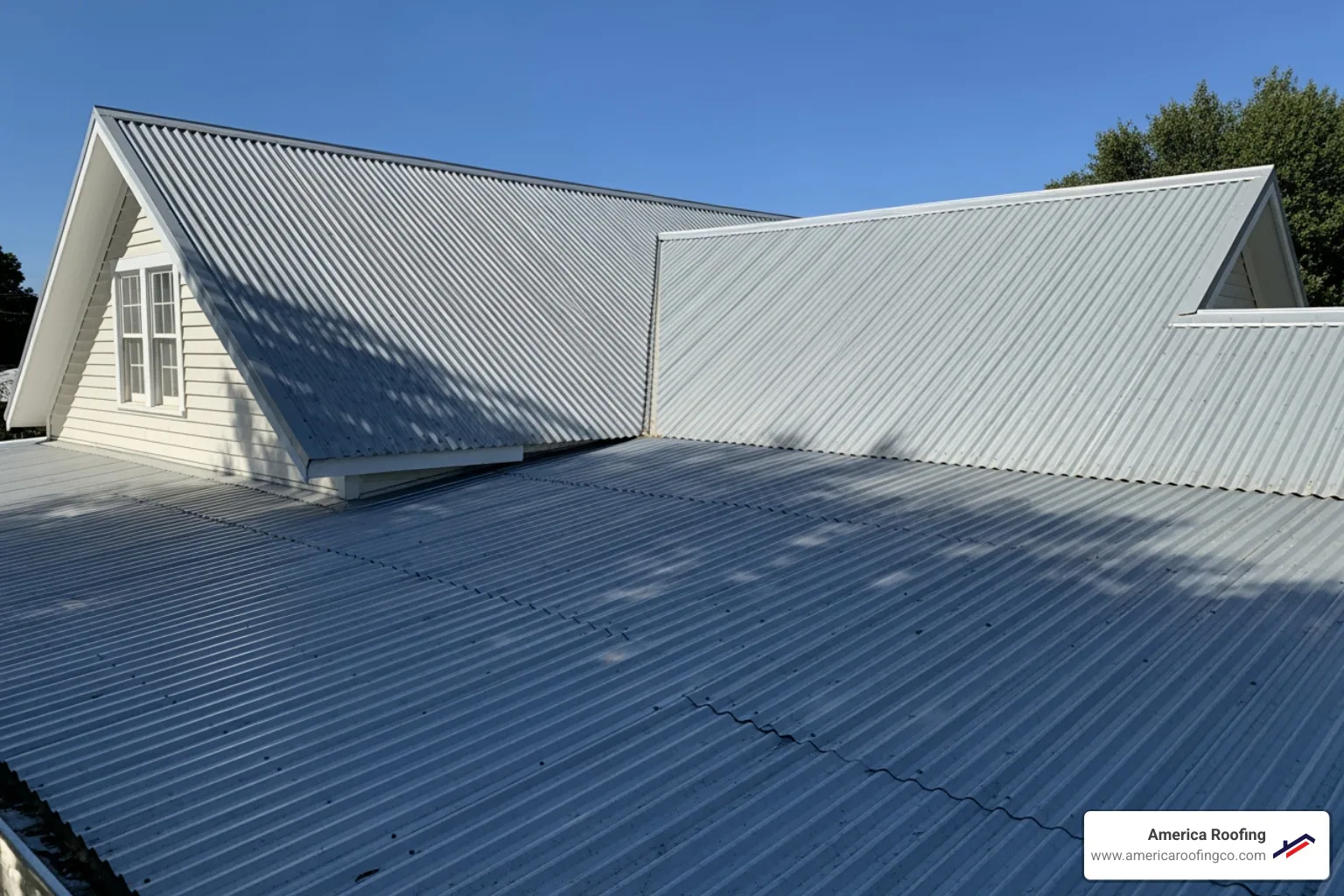 clean, well-maintained iron sheet roof - iron sheet leakage solution