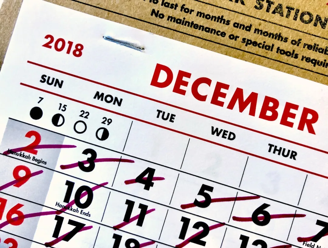 A calendar with a roof inspection appointment marked - Roof inspection Gilbert AZ