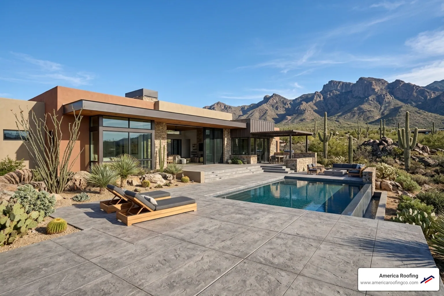 Arizona concrete tile modern home desert aesthetic - Arizona concrete tile