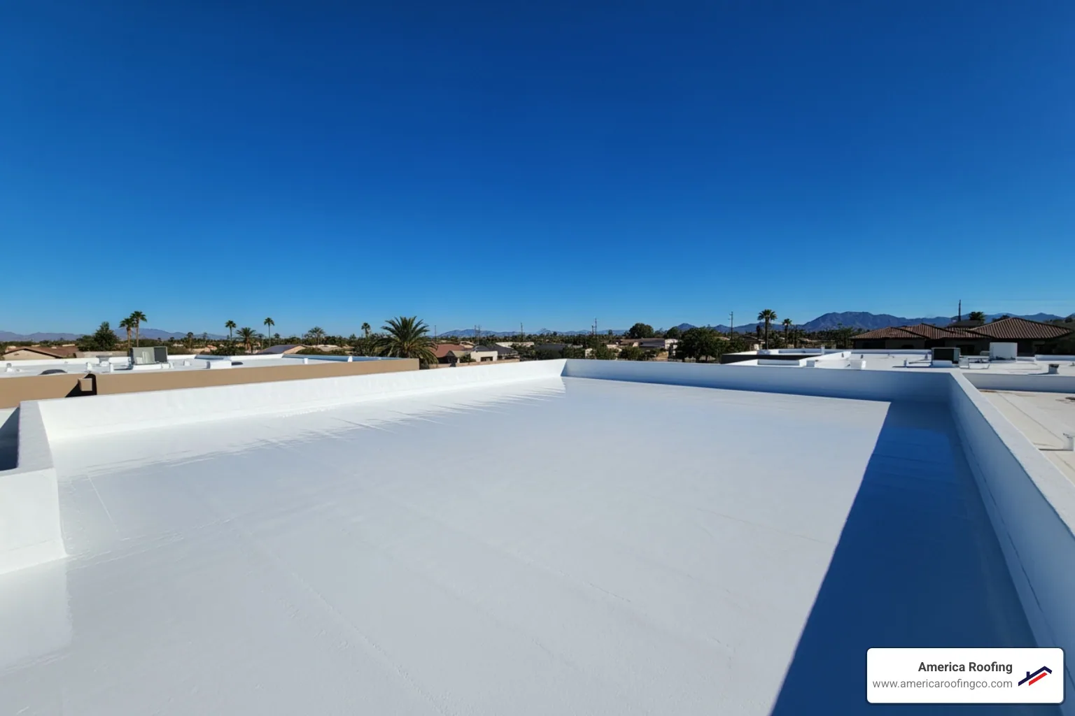 finished waterproofed concrete roof in Phoenix - fix leaking concrete roof