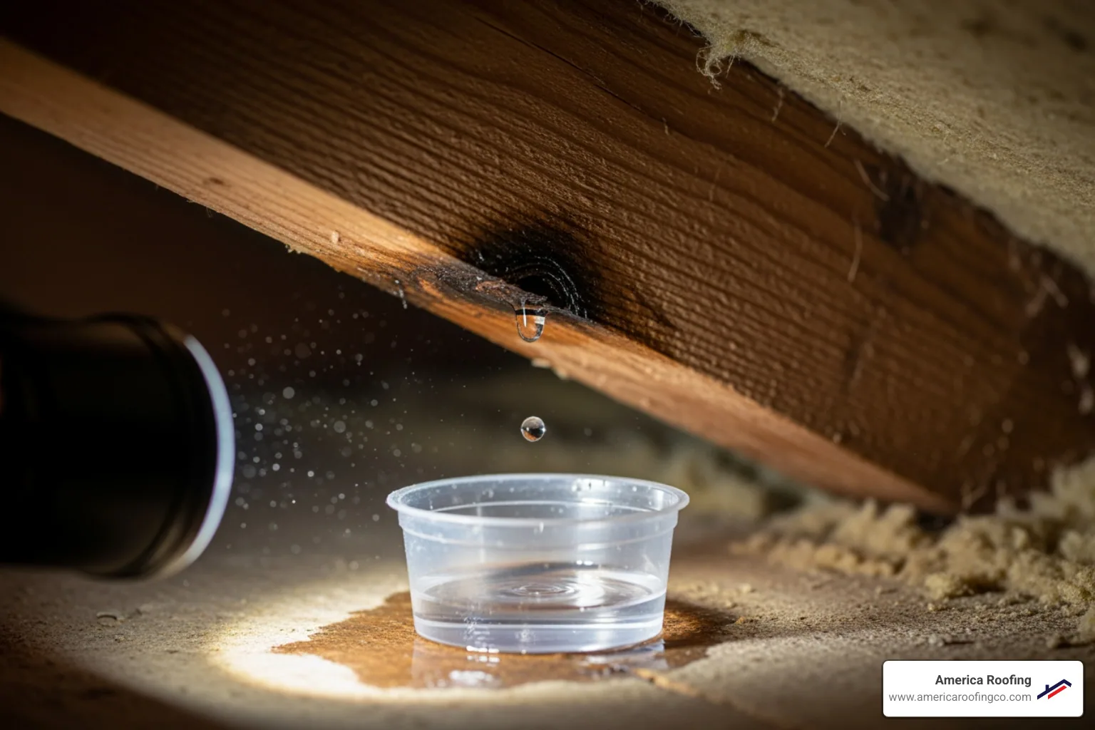 close-up of sealant being applied around a roof vent - minor roof leak repair