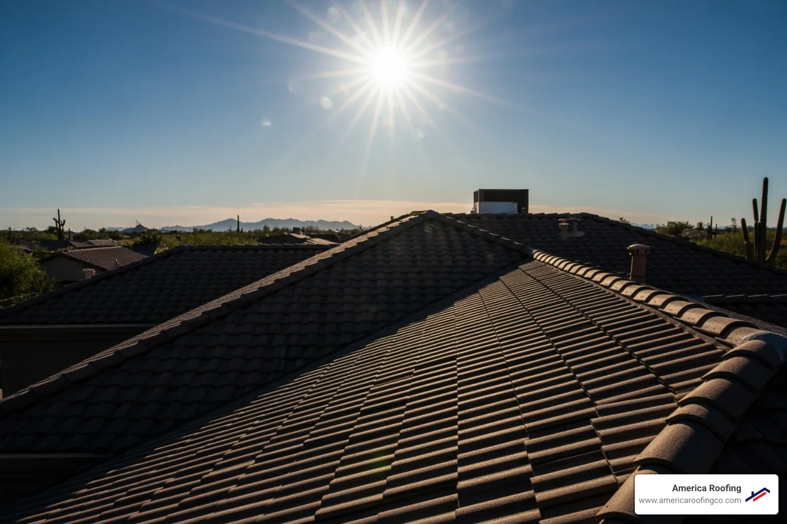 Tucson roof under intense desert sun - Tucson roof maintenance