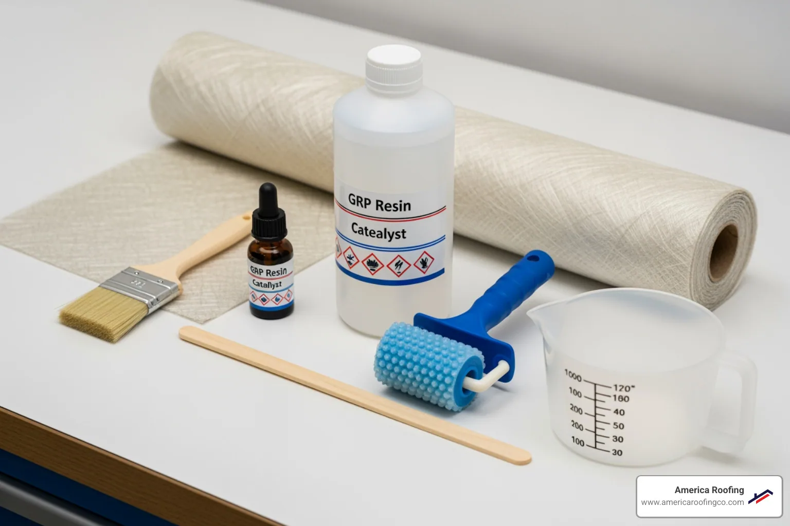 of a GRP roof repair kit - leaking grp roof