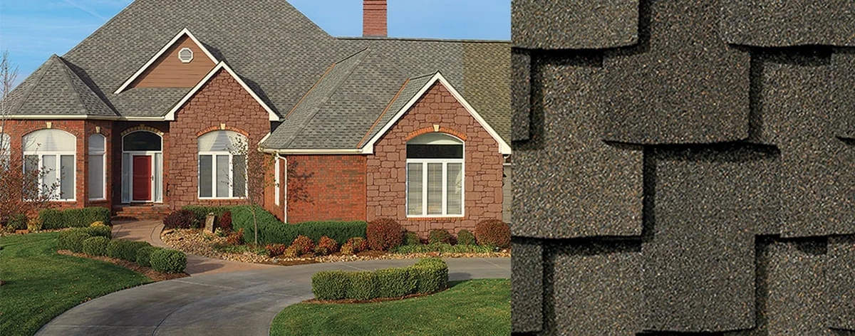 Home with Grand Sequoia® AS Weathered Wood roof shingles