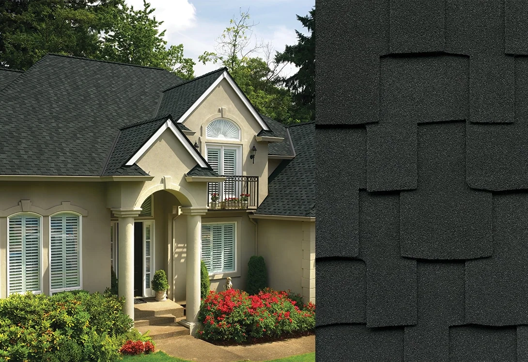 Home with Grand Sequoia® Charcoal roof shingles