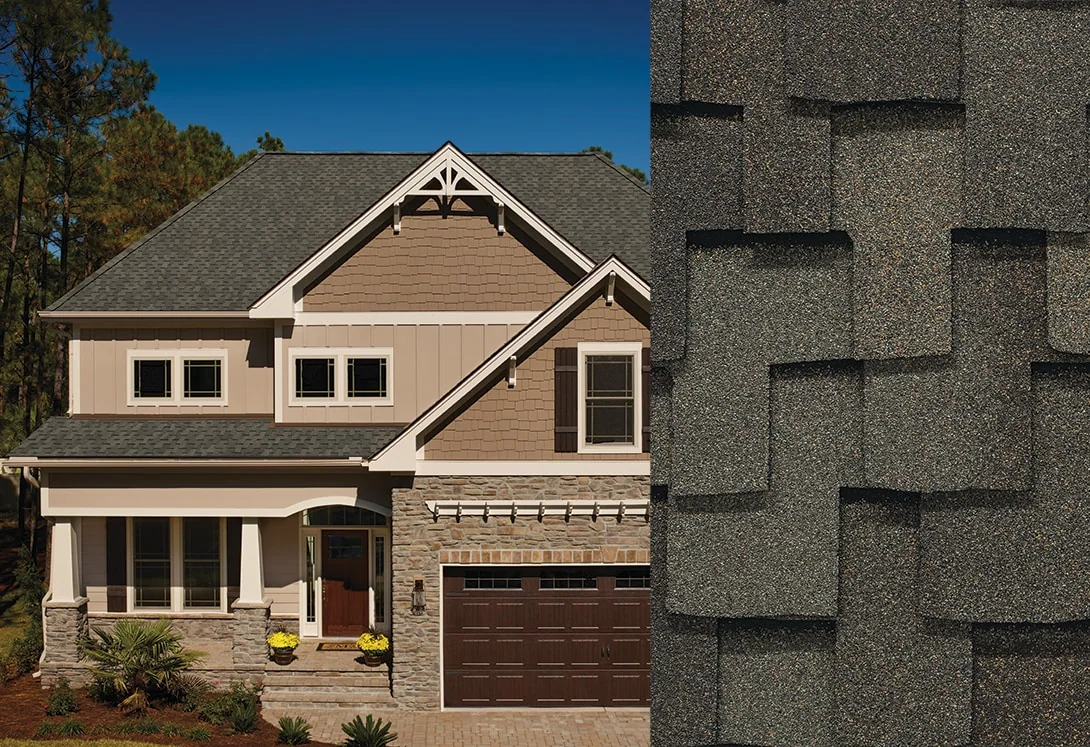 Home with Grand Sequoia® RS Sagewood roof shingles