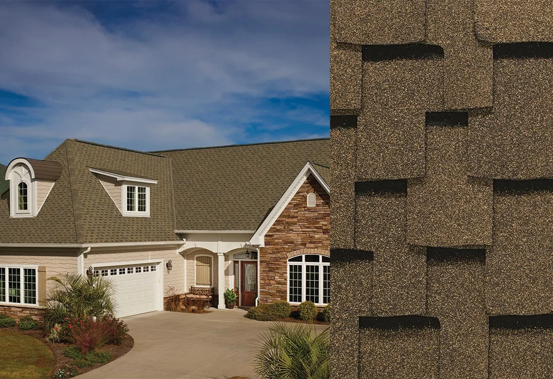 Home with Grand Sequoia® RS Sandalwood roof shingles