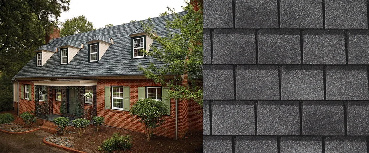 Home with Slateline® English Gray roof shingles