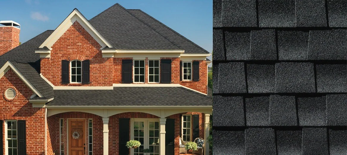 Home with Timberline® AS II Charcoal roof shingles