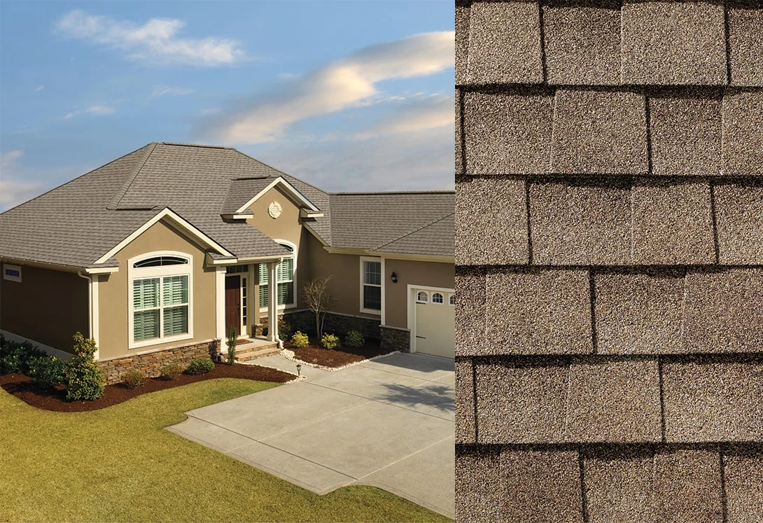 Home with Timberline® HDZ® Driftwood roof shingles