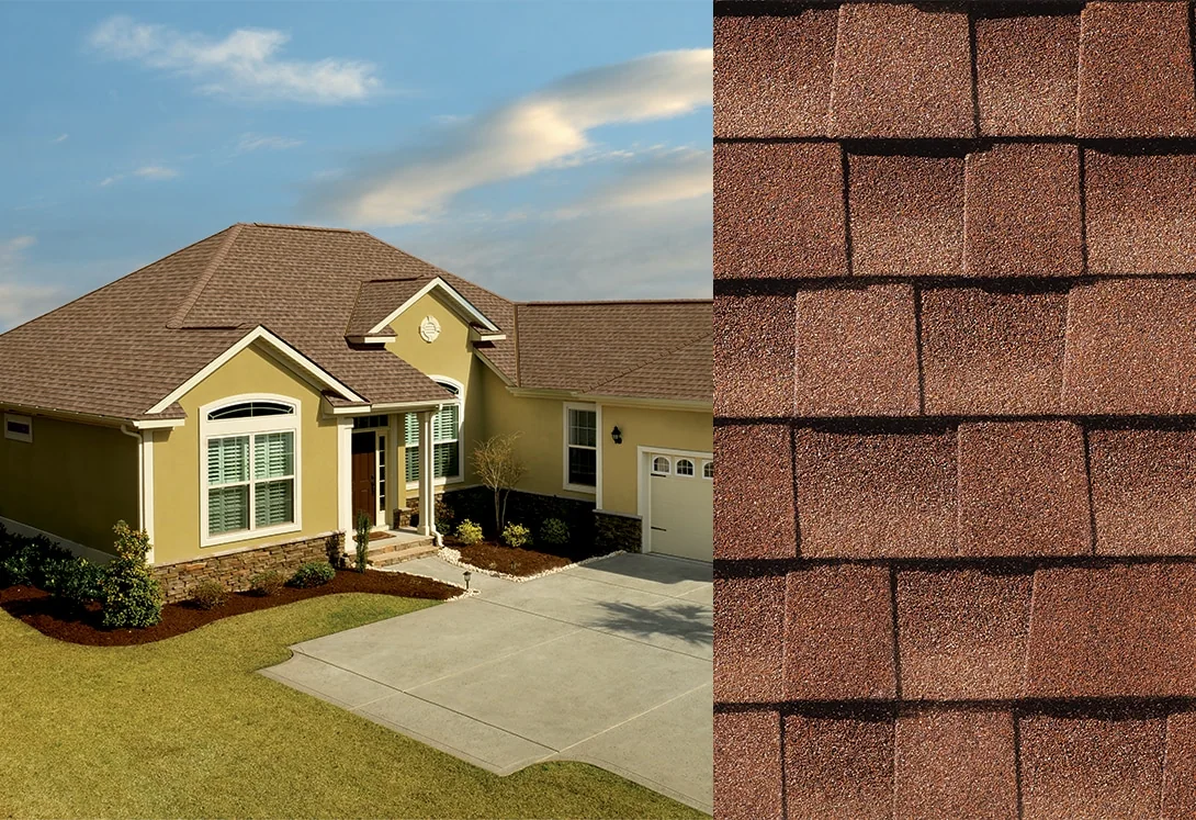 Home with Timberline® HDZ® Sunset Brick roof shingles
