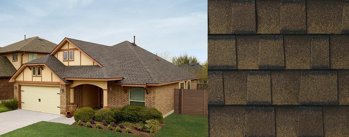 Timberline UHDZ® with UltraMat™ Barkwood roof shingles