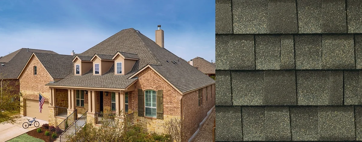 Home with Timberline UHDZ® with UltraMat™ shingles in Weathered Wood
