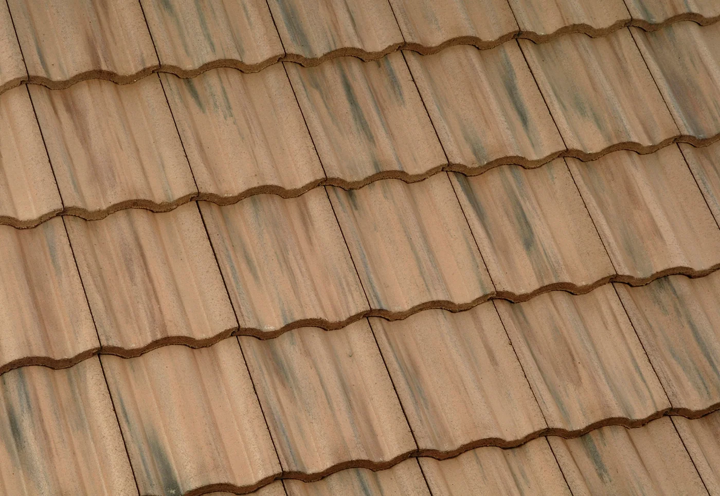 Eagle Malibu concrete roof tile in 2520 Weathered Terracotta Flashed