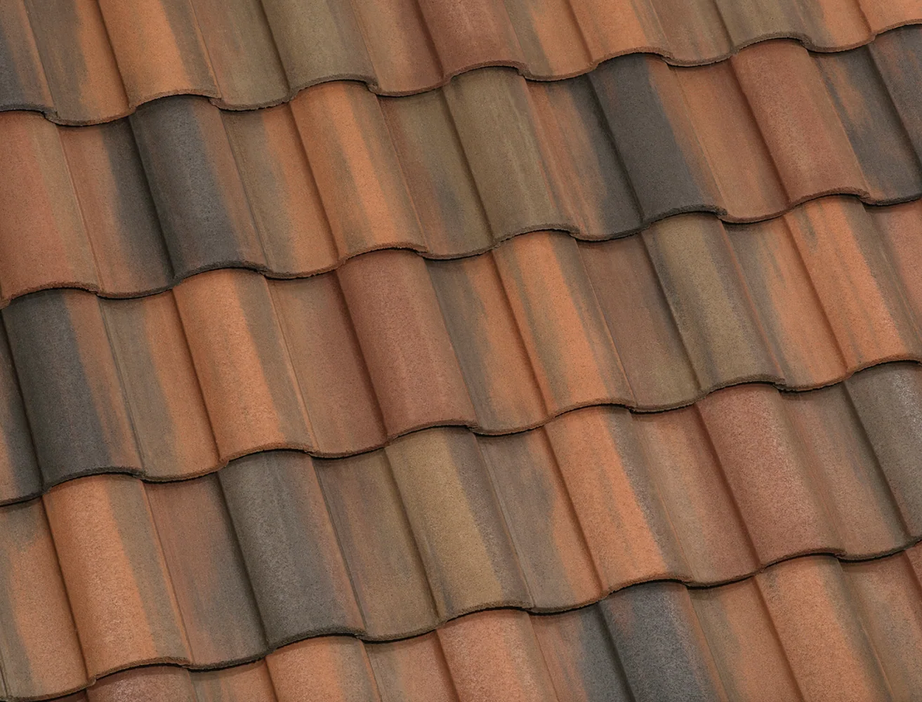 Eagle Capistrano concrete roof tile in 3813 San Mateo Blend