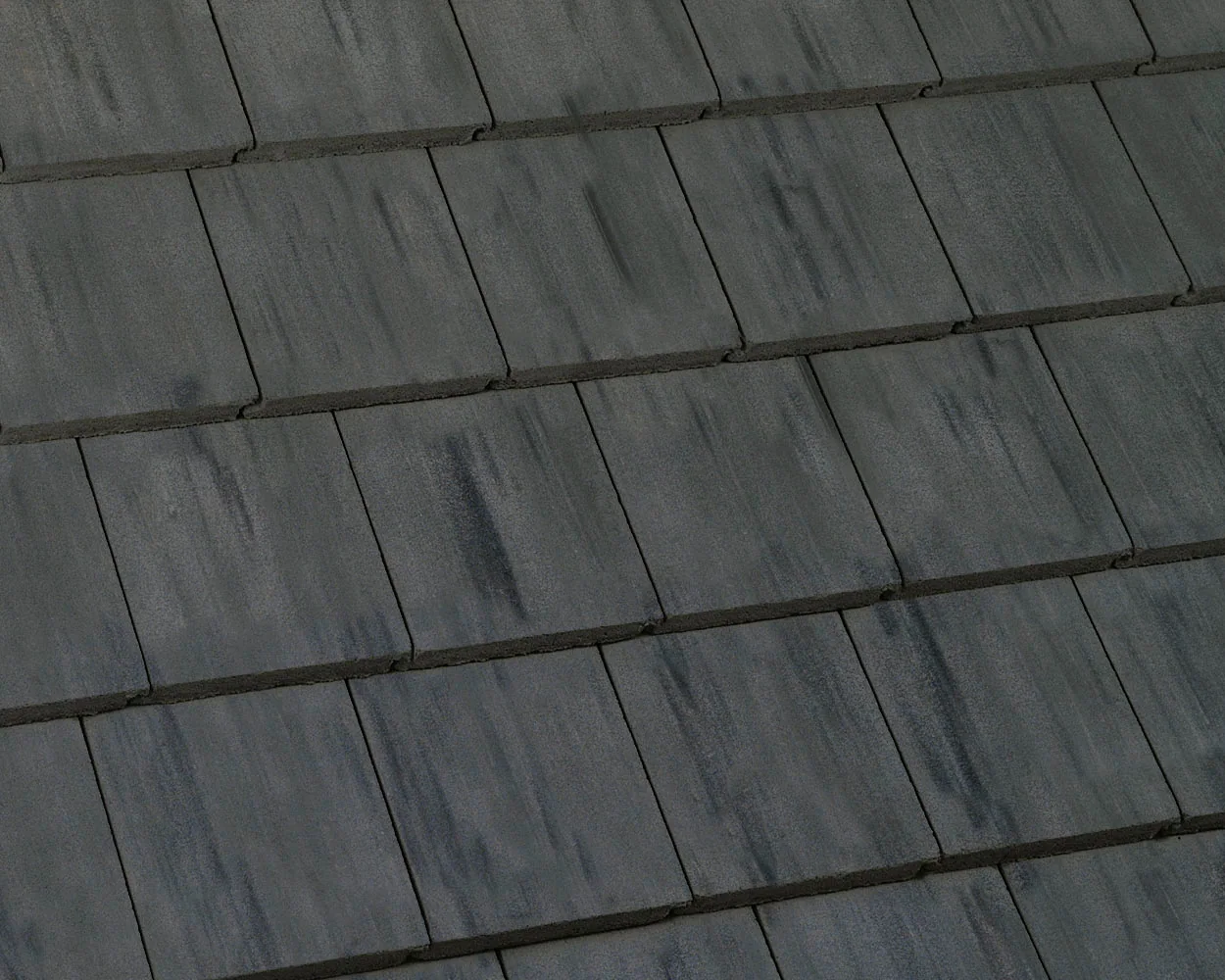 Eagle Bel Air concrete roof tile in 4595 Dark Charcoal Range