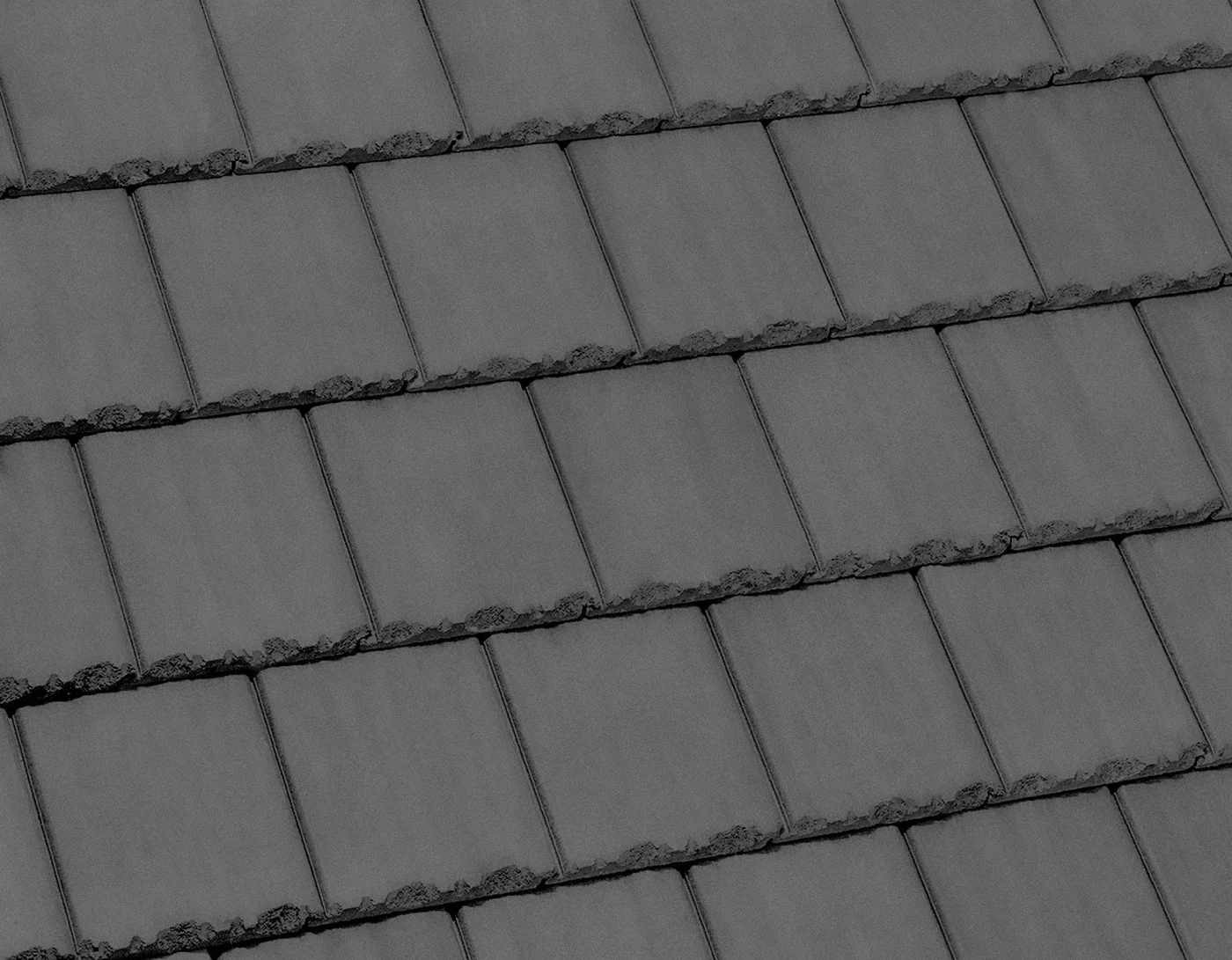 Eagle Tapered Slate concrete roof tile in 49591 Dark Gray Range