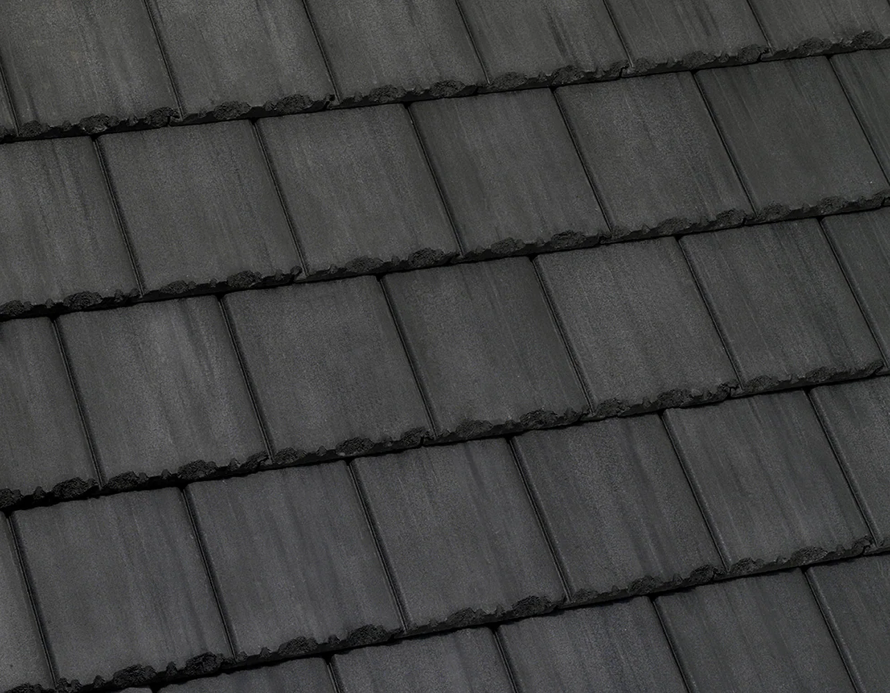 Eagle Tapered Slate concrete roof tile in 49595 Dark Charcoal Range