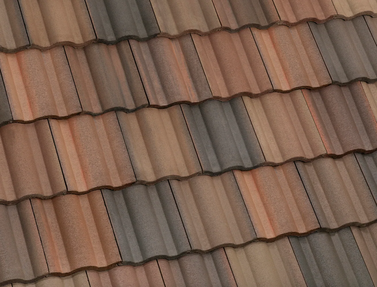 Eagle Malibu concrete roof tile in SMM 8402 Santa Cruz Blend