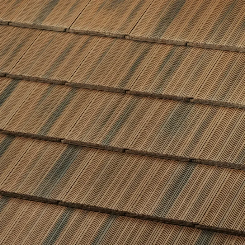 Walnut Newpoint Duralite Saxony® 600 Shake concrete roof tile swatch