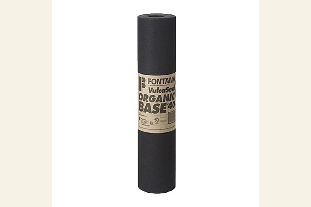 Labeled Fontana VulcaSeal Organic Base 40 roofing-underlayment roll