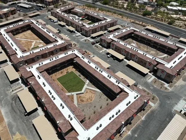 Completed mixed-roof multi-building development in Arizona